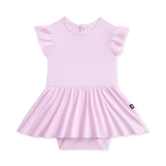 Twirl Bodysuit Dress in Thistle