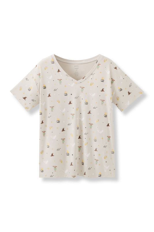 Women's Relaxed Fit V-Neck in Starry Icon