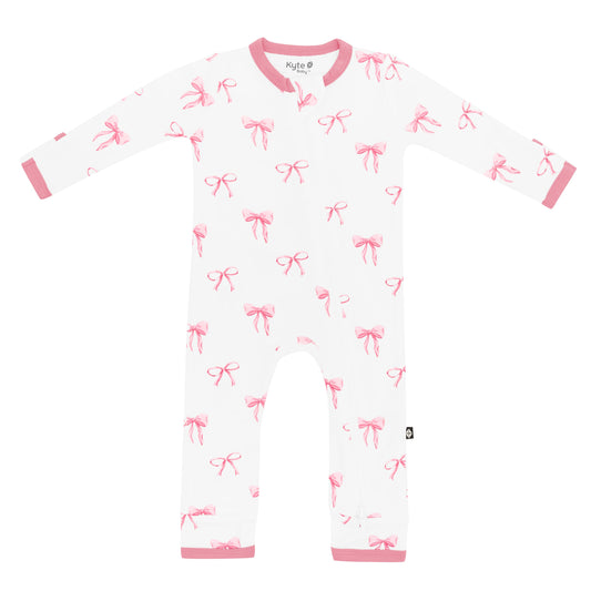 Zippered Romper in Bow