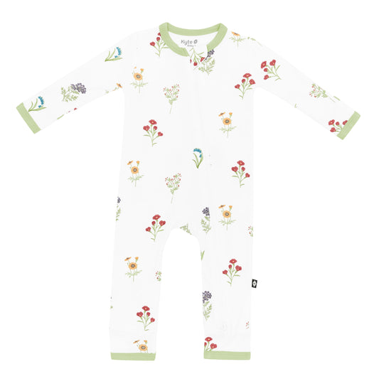 Zippered Romper in Wildflower