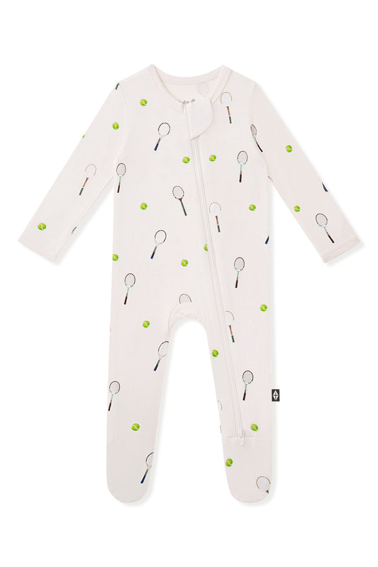 Zippered Footie in Tennis