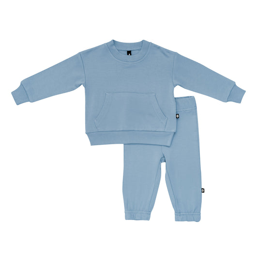 French Terry Jogger Set in Slate
