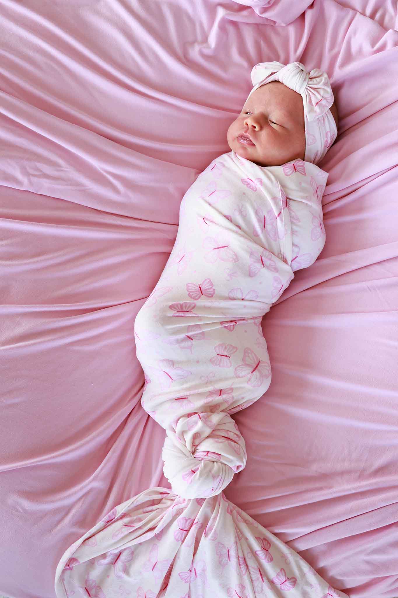 Oversized Swaddle Blanket | Blooming Butterflies