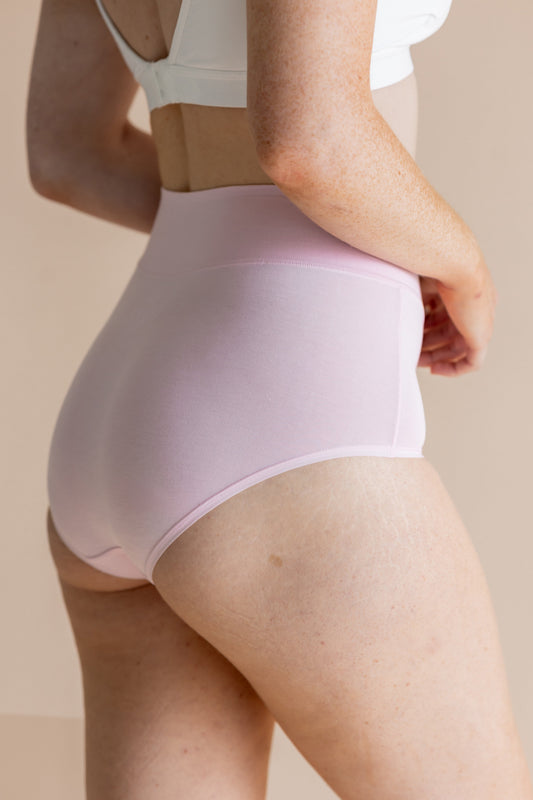 Women's High-Waisted Brief in Peony