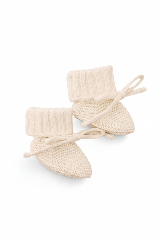 Knit Baby Booties | Ash