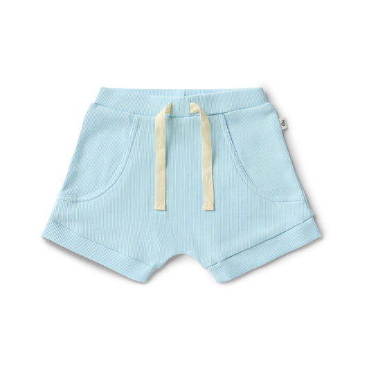 Baby Blue Organic Shorts