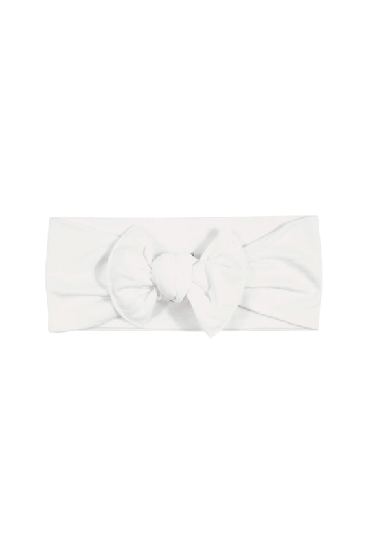 Knotted Bow Headband in Cloud