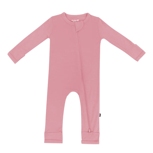 Zippered Romper in Apple Blossom