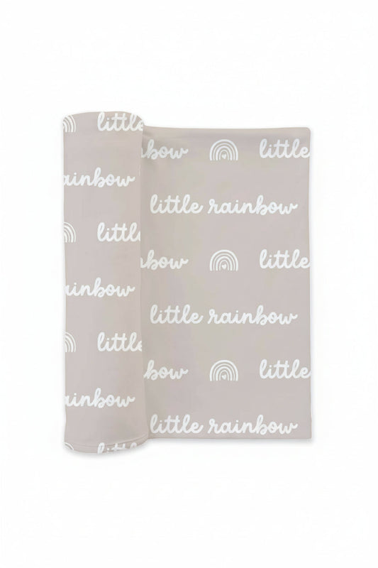 Little Rainbow Swaddle Blanket | Neutral