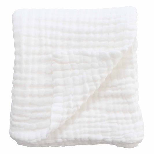 Organic Cotton Gauze Swaddle Blanket | Pearl