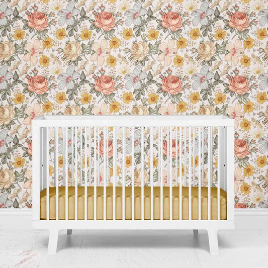 Peyton's Vintage Floral Removable Wallpaper