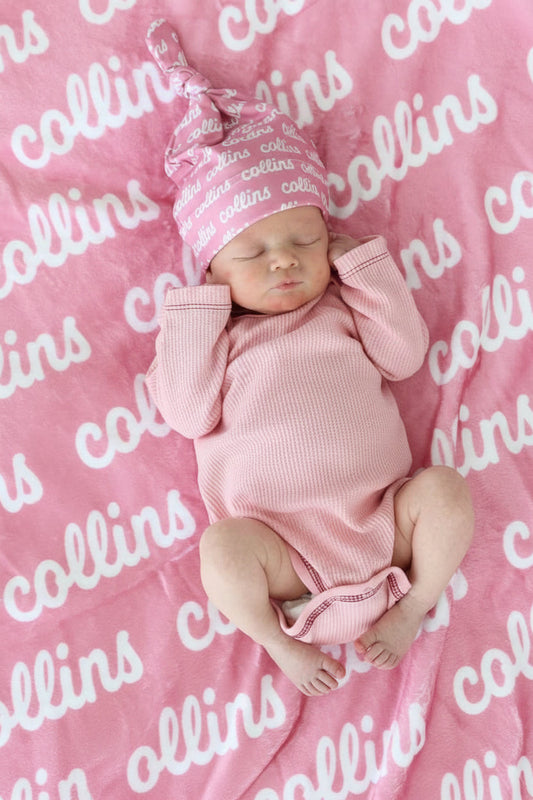 Perfectly Pink Personalized Color Blanket