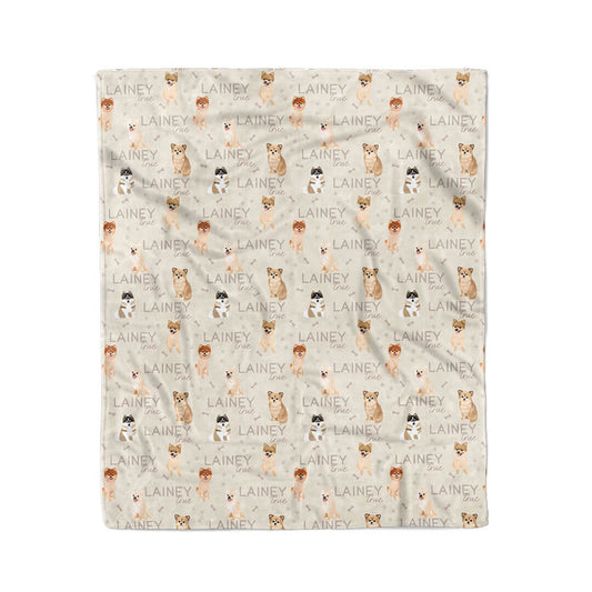 Personalized Kids Blanket | Pomeranian
