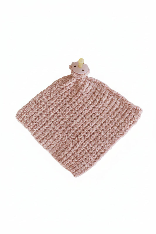 CuddleLane™ Luxe Waffle Lovey | Wild Rose