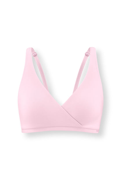 Women's Cross Front Bralette in Peony
