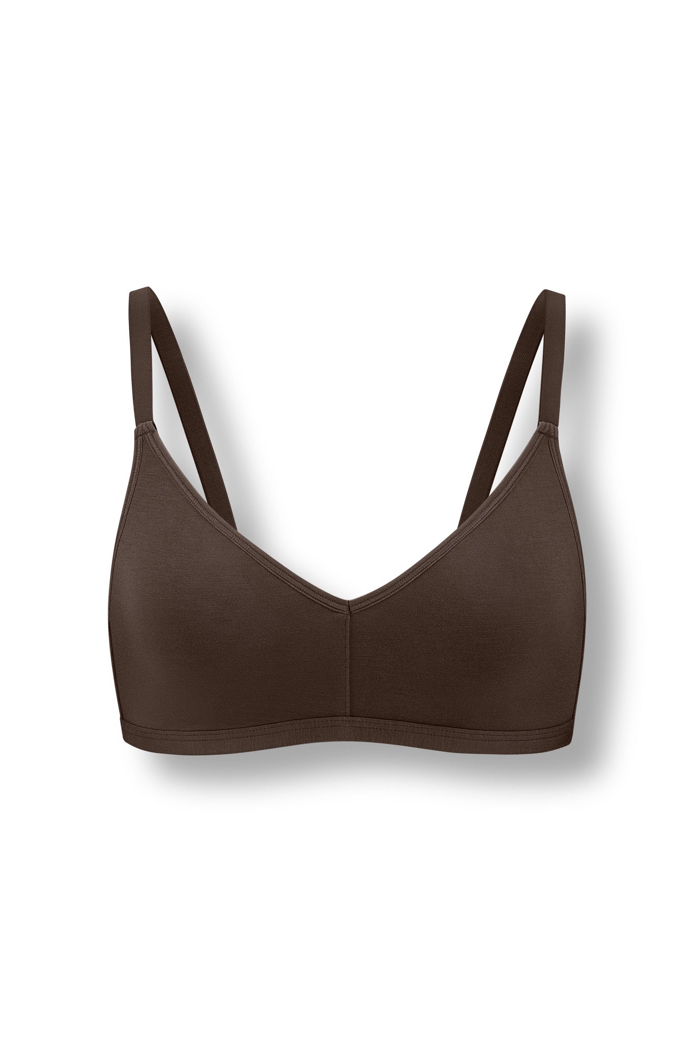 Women's V-Neck Bra in Toffee