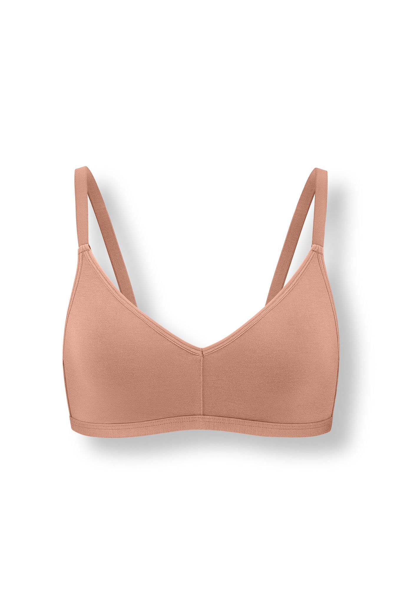 Women's V-Neck Bra in Latte