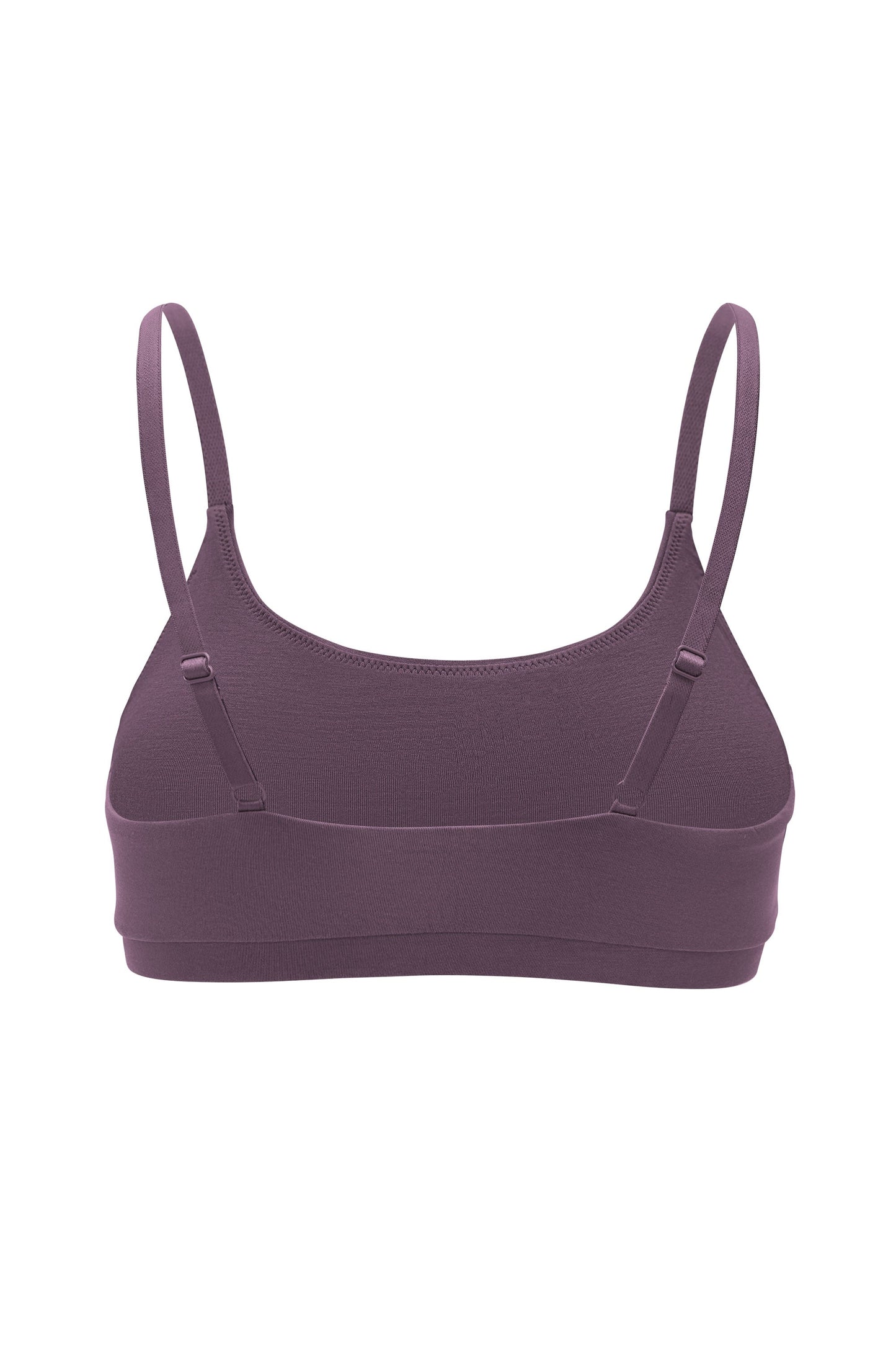 Women's Scoop Neck Bralette in Currant