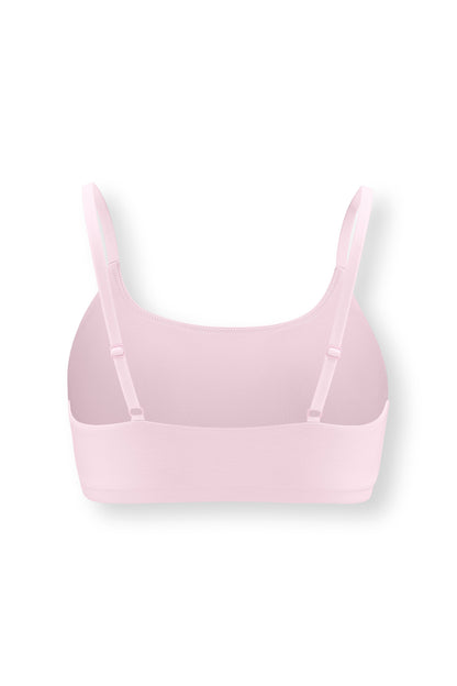 Women's Scoop Neck Bralette in Peony