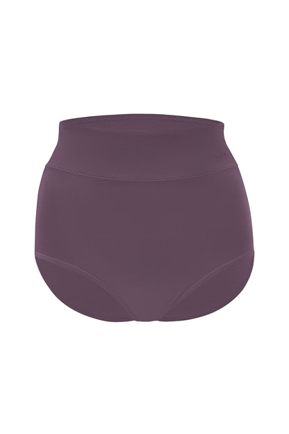 Women's High-Waisted Brief in Currant