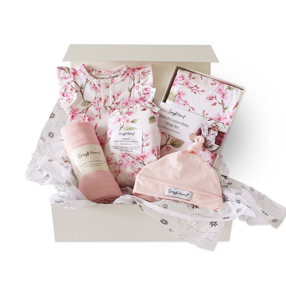 Deluxe Newborn Gift Hamper - Cherry Blossom