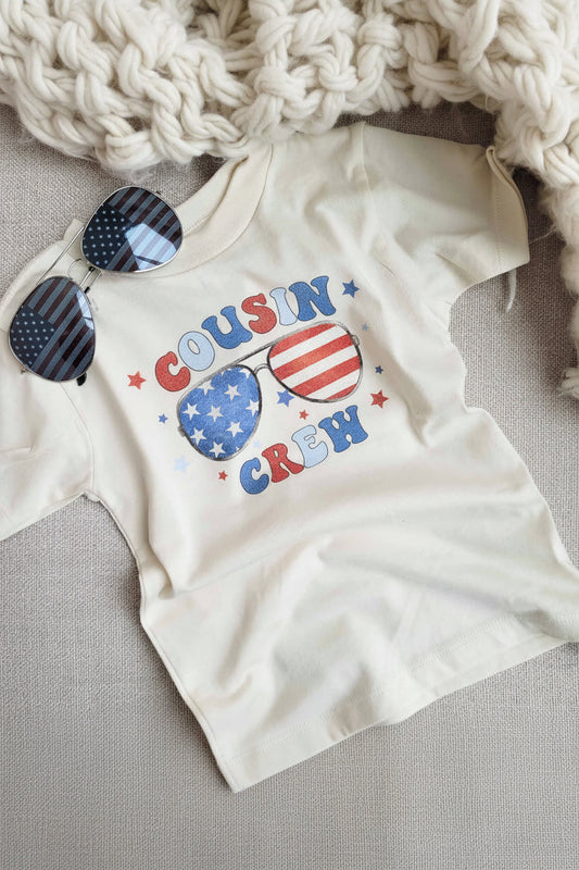 American Cousin Crew Kids Graphic Tee | Natural