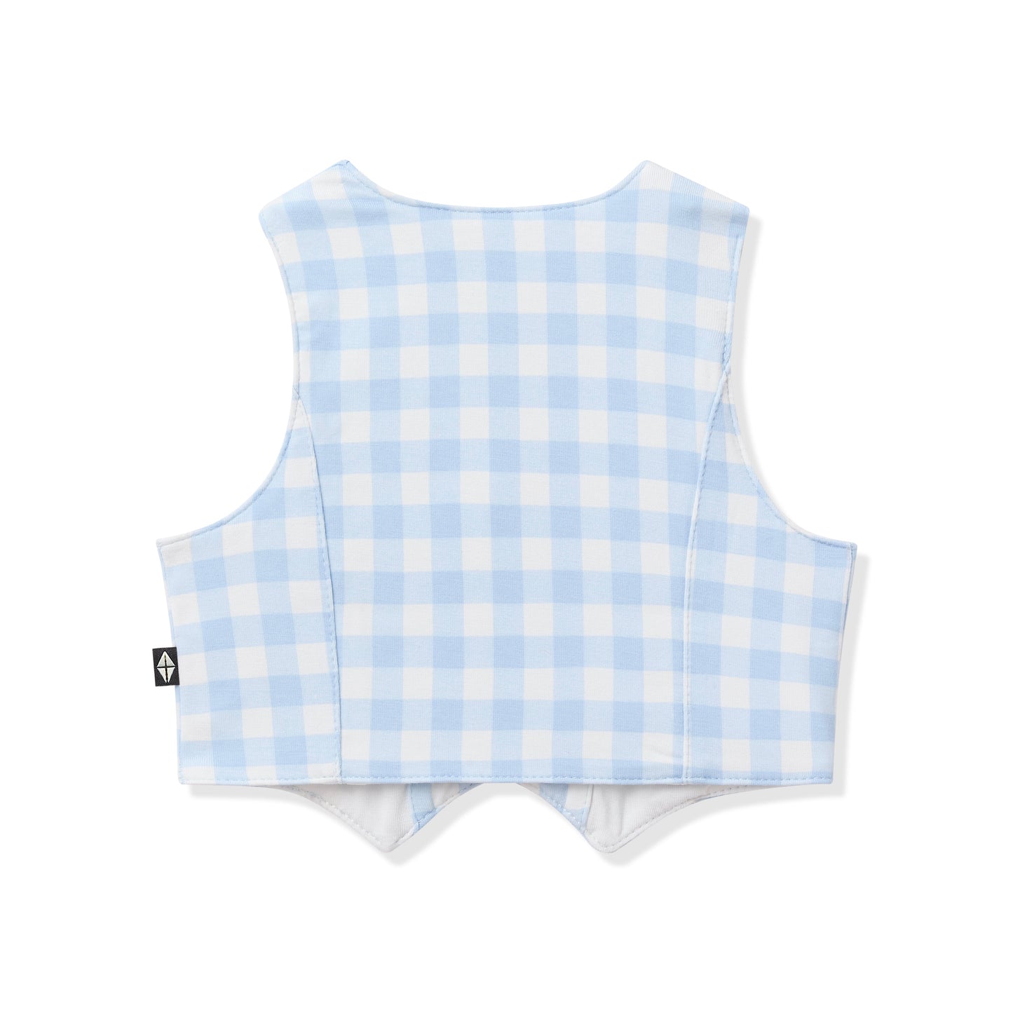Tuxedo Vest in Gingham Breeze