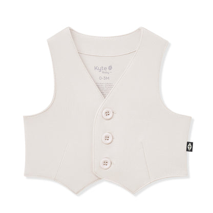 Tuxedo Vest in Oat