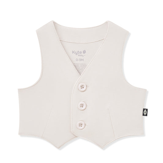 Tuxedo Vest in Oat