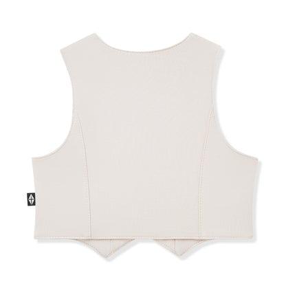 Tuxedo Vest in Oat