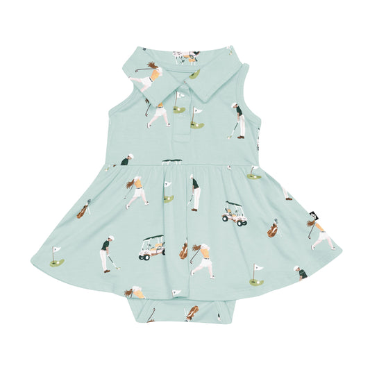 Polo Bodysuit Dress in Golf