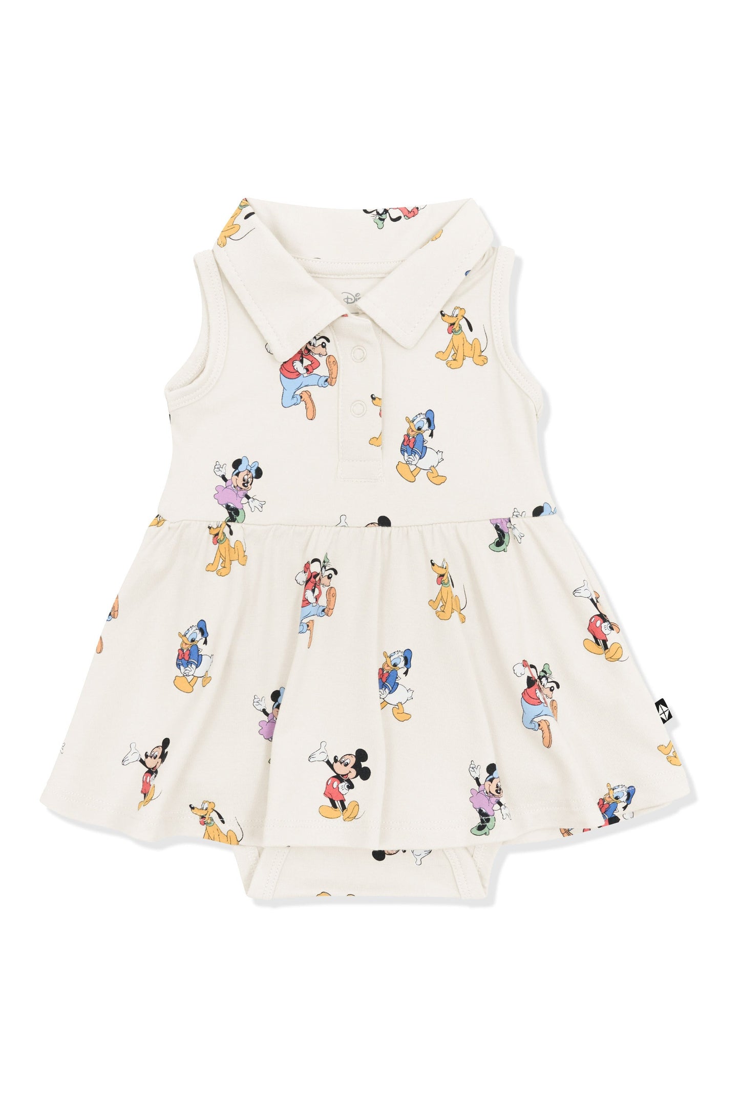 Polo Bodysuit Dress in Mickey Mouse and Friends