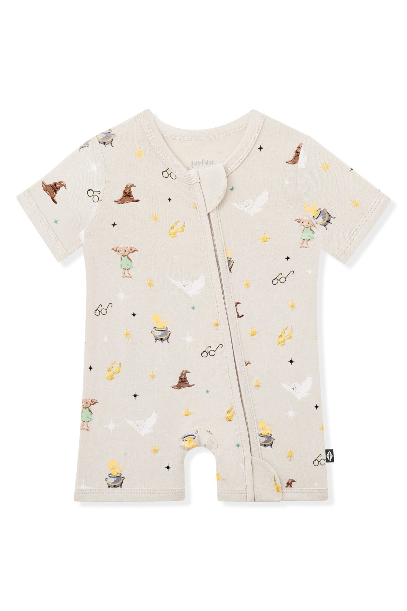 Zipper Shortall Romper in Starry Icon