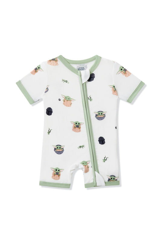 Zipper Shortall Romper in Grogu™