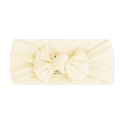 Knotted Bow Headband in Chamomile