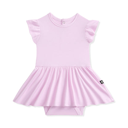 Twirl Bodysuit Dress in Thistle