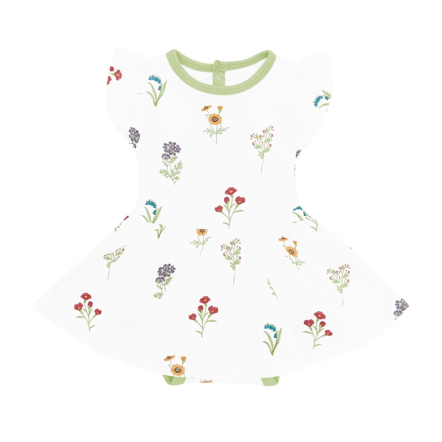 Twirl Bodysuit Dress in Wildflower