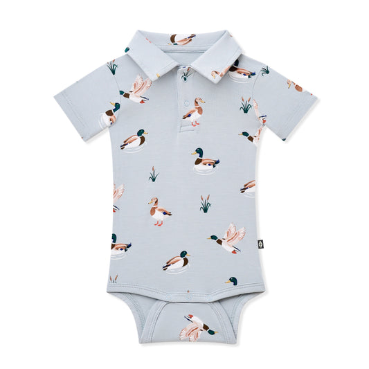 Polo Bodysuit in Mallard Duck