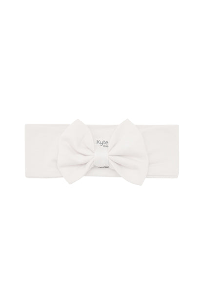 Bow Headband in Oat
