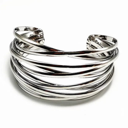 Stacked Thin Cuff Bracelet