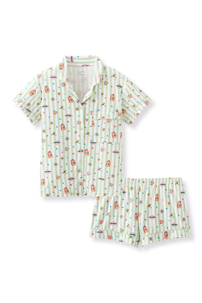 Women's Short Sleeve Pajama Set in Honeydukes