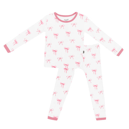 Long Sleeve Pajamas in Bow