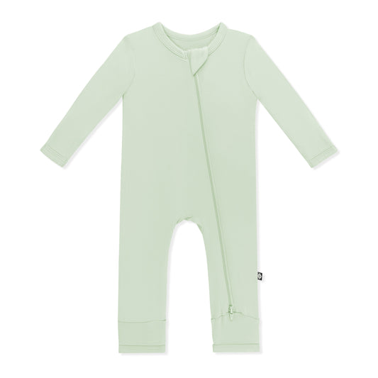Zippered Romper in Basil
