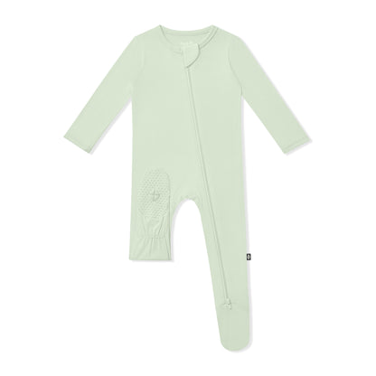 Zippered Footie in Basil