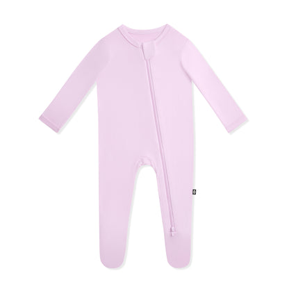 Zippered Footie in Thistle