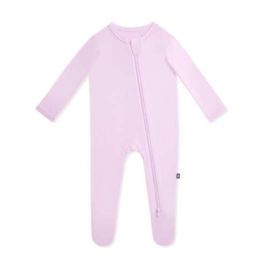 Zippered Footie in Thistle