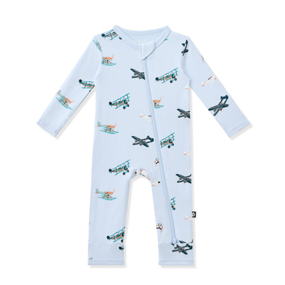 Zippered Romper in Take Off