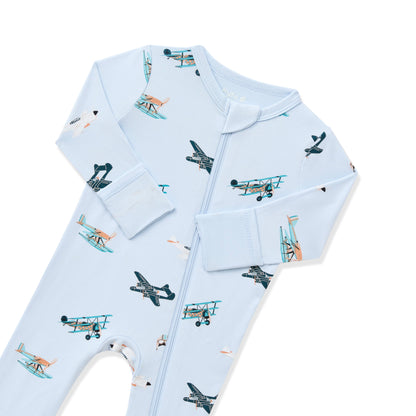 Zippered Romper in Take Off