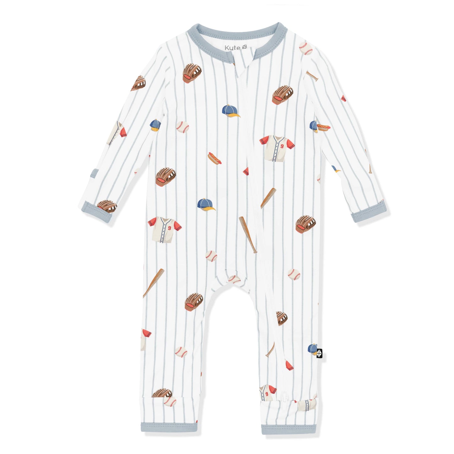 Zippered Romper in Home Run