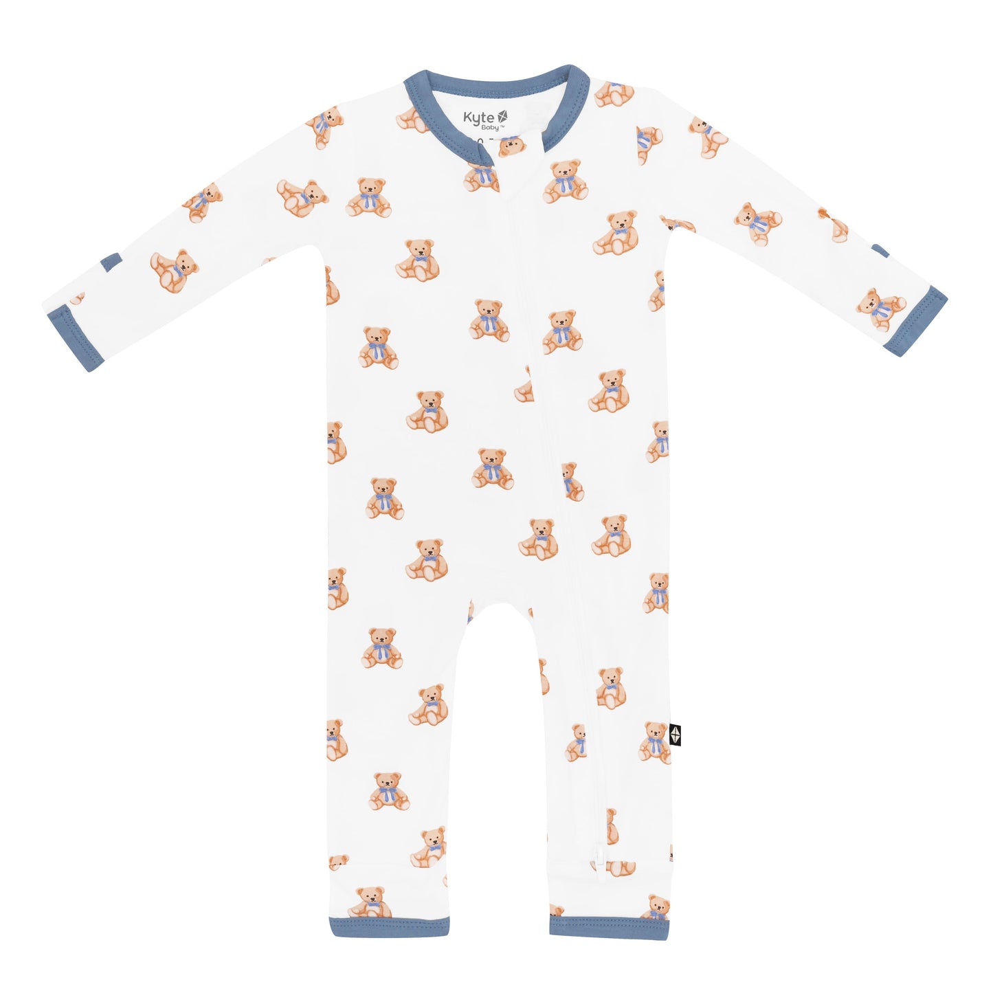 Zippered Romper in Teddy Bear